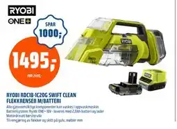 Coop Obs RYOBI RDC18-1C20G SWIFT CLEAN FLEKKRENSER M/BATTERI, NOK 1495 tilbud