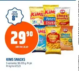 Coop Obs KIMS SNACKS, NOK 29.9 tilbud