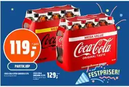 Coop Obs COCA-COLA UTEN SUKKER 8 STK, NOK 119 tilbud