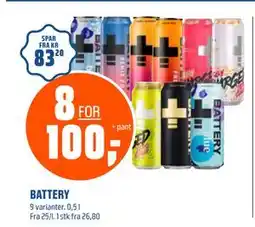 Coop Obs BATTERY, NOK 100 tilbud