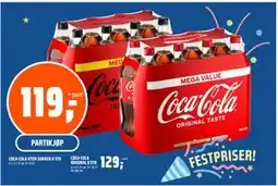 Coop Obs COCA-COLA ORIGINAL 8 STK, NOK 129 tilbud