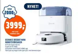 Coop Obs ECOVACS DEEBOT MINI ROBOTSTØVSUGER, NOK 3999 tilbud