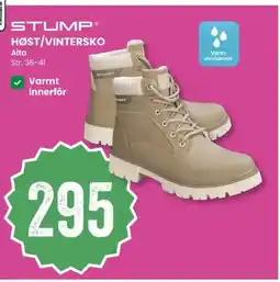 Sport Outlet Stump® høst/vintersko alta tilbud