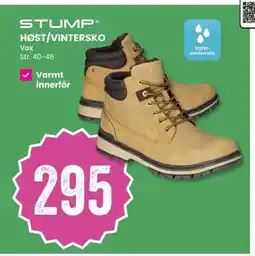Sport Outlet Stump® høst/vintersko vox tilbud