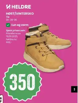 Sport Outlet Heldre høst/vintersko tip str. 28-36 tilbud