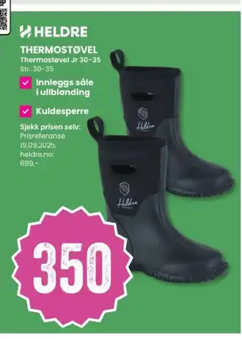 Sport Outlet Heldre thermostøvel thermostøvel jr 30-35 str. 30-35 tilbud