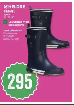 Sport Outlet Spent str. 36-46 heldre støvel tilbud