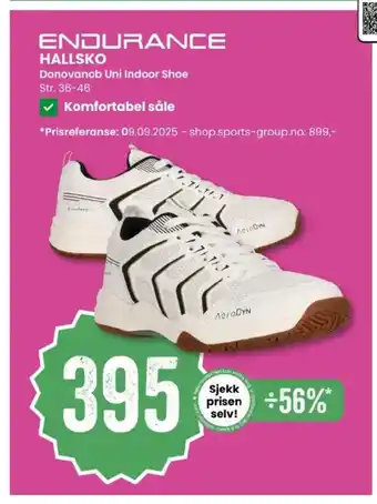 Sport Outlet Endurance hallsko donovanob uni indoor shoe tilbud