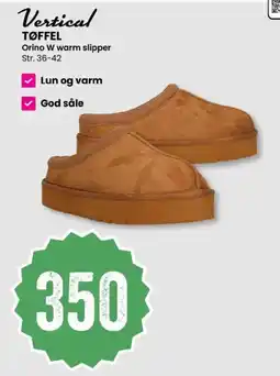 Sport Outlet Vertical tøffel orino w warm slipper tilbud