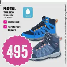 Sport Outlet Kote® tursko knaus mid tilbud