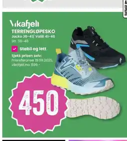 Sport Outlet Vikafjeli TERRENGLØPESKO Jacko 36-41/ Valill 41-46 Str. 36-46 tilbud