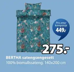 BERTHA satengsengesett, NOK 275