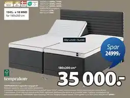 JYSK TEMPRAKON ULA regulerbar seng grå-47, NOK 35000 tilbud
