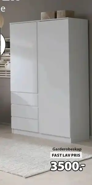 JYSK Garderobeskap, NOK 3500 tilbud