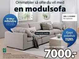 JYSK LYBY modulsofa., NOK 7000 tilbud