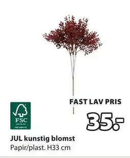 JYSK JUL kunstig blomst, NOK 35 tilbud
