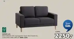 JYSK EGENSE sofa, NOK 2250 tilbud