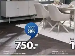 JYSK ROSTRUP spisestol, NOK 750 tilbud