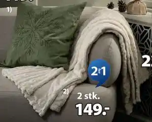 JYSK SELENIT fleecepledd, NOK 149 tilbud