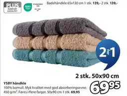 JYSK YSBY håndkle tilbud