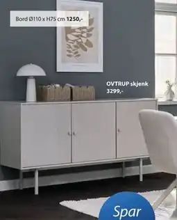 JYSK OVTRUP skjenk, NOK 3299 tilbud