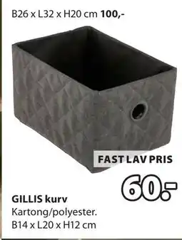 JYSK GILLIS kurv tilbud