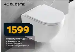 Megaflis Celeste Cyclone veggskål hvit, NOK 1599 tilbud