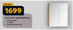 Megaflis Lind Timber speilskap 60 eik, NOK 1699 tilbud