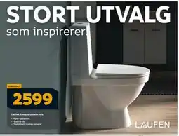 Megaflis Laufen Kompas toalett hvit, NOK 2599 tilbud