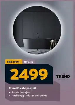 Megaflis Trend Fresh lysspeil, NOK 2499 tilbud