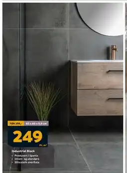 Megaflis Industrial Black, NOK 249 tilbud