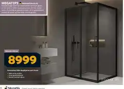 Megaflis Innovation Silke dusjhjørne sort 8 mm, NOK 8999 tilbud