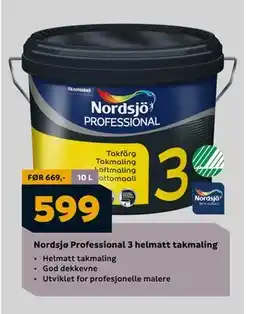 Megaflis Nordsjø Professional 3 helmatt takmaling, NOK 599 tilbud