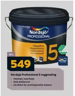 Megaflis Nordsjø Professional 5 veggmaling, NOK 549 tilbud