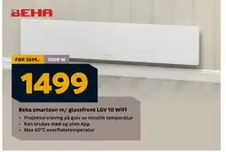 Megaflis Beha smartovn m/ glassfront LGV 10 WiFi, NOK 1499 tilbud