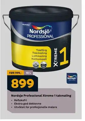 Megaflis Nordsjø Professional Xtreme 1 takmaling, NOK 899 tilbud