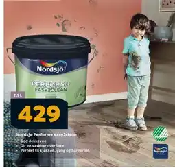 Megaflis Nordsjø Perform+ easy2clean, NOK 429 tilbud