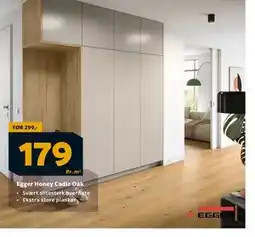 Megaflis Egger Honey Cadiz Oak, NOK 179 tilbud