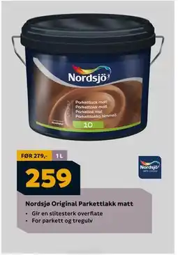 Megaflis Nordsjø Original Parkettlakk matt, NOK 259 tilbud