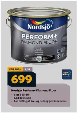Megaflis Nordsjø Perform+ Diamond Floor, NOK 699 tilbud