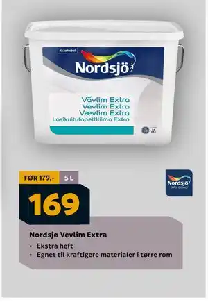 Nordsjø Vevlim Extra, NOK 169