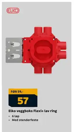 Megaflis Elko veggboks Flexi+ lav ring, NOK 57 tilbud