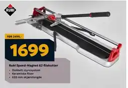 Megaflis Rubi Speed-Magnet 62 fliskutter, NOK 1699 tilbud