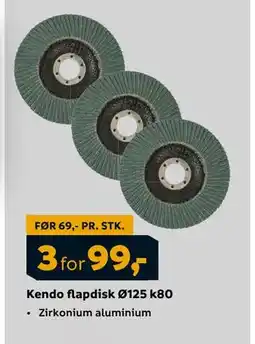 Megaflis Kendo flapdisk Ø125 k80, NOK 99 tilbud