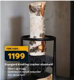 Megaflis Espegard kindling cracker standard, NOK 1199 tilbud