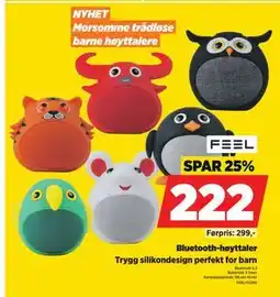 POWER Bluetooth-høyttaler, NOK 222 tilbud