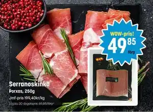 Eurocash Serranoskinka, SEK 49.85 tilbud