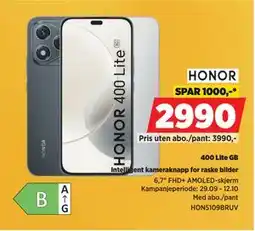 POWER 400 Lite GB, NOK 2990 tilbud