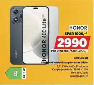 POWER 400 Lite GB, NOK 2990 tilbud