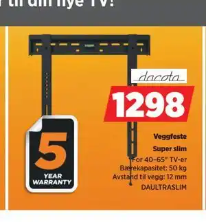 POWER Veggfeste, NOK 1298 tilbud